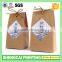 Brown paper handle kraft paper bag for tea