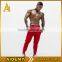 Oem red Plain mens Gym Sweatpants Tapered Jogger Pants Slim Fit men Blank Joggers