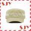 Wholesale flat top blank fashion military cap hat from China