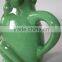 Cute Frog Green Custom Glazed Ceramic Pitcher