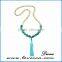 statement necklace latest design Turquoise beads necklace