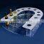 Custom acrylic wine bottle and glass holder