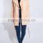 High quality belt waist new model design wind coat
