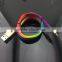mobile phone accessories factory shoelace LED USB cable 2 in 1 sync data cable for vinko mobile phone