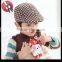 newsboy houndstooth baby cap
