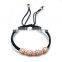 Fashion womens beaded rope bracelet High quality crystal bangle jewelry