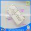 Q-2356 Light Gold Metal Label Use in Bags Silver Logo Plate