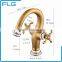 FLG100014 Bathroom Cold&Hot Water Antique Brass Sink Faucet