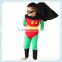 custom made latex kids superhero costumes carnival robin costume for boys robin baby superhero costume