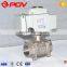 China Made 3 Pieces Stainless Steel High Pressure Motorized Ball Valve