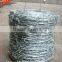 Galvanized barbed wire BWG16 guage 500M length per roll twist weaving hot dipped galvanized barb wire