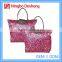 Foldable Korean Fashion Cosmetic lady handbag women tote bag