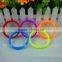 Fancy twist bracelet chain for girls silicone twist bracelet