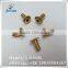China supplier hardware brass male and female screw /brass screw female/brass post screw with logo