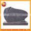 black book shape marble headstone with flower pot
