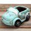 New design cartoon car small cement decorative flower pots