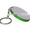 Sublimation 60mm Round Blank Polymer Keychain,Key Ring