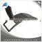 White cushion portable folding beach chaise sun lounge chair