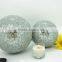 Silvery Crackle Tree Decoration Mirrored Carpet Hollow Glass Sphere