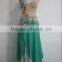 2015 Stelisy Exclusive 2layer Slit at the Front Latin Danc Ing Appliqued Dress