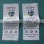Screen Printed Satin Labels for Garment and Clothes, Custom Satin Woven Labels,Satin Print Label