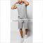 Guangzhou Custom Logo and Print Shorts And Sleeveless Hoodie Sport Tracksuit