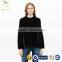 Solid Color Wholesale Wool Hand Knitted Poncho With Zipper