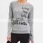 custom sport crewneck sweatshirt for women with printing