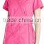 Customed Plain Blank Multi-Colors Easy-Fit Nursing Scrubs Tops with Adjustable Side Tie