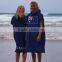 Custom Cotton Material Poncho Beach Towel Bath Robe With Hooded
