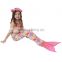 Sparkle Farbic Children Age Group mermaid tails for Christmas Gift
