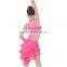 Teen Girls Multi-Straps Latin Dance Wear Kids Ballroom Latin Competition Dress