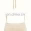 CHAMPAGNE SILKY JERSEY HALTER BODY TOP