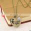 2017 New Fashion Retro Style Diamond Heart Alloy Heart Pocket Necklace Watch Christmas Gift for Girlfriend