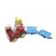 Battery operated blocks railway train toy with light and music