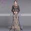 2017 new style long length beaded long sleeve evening dress 2017