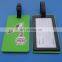 flag national day map green Qatar soft pvc luggage bag with leather belt/pvc belt