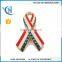 Custom metal pin red ribbon badges pin