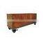 Corten Steel Planter boxes Trough on Casters