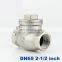 High quality stainless steel switch check valve 2 1/2 inch thread DN65 SS304 201 316L large 2 way water swing check valve
