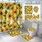 i@home bathroom yellow sunflower floral printed shower curtain painting sets with non-slip rugs