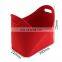 foldable car storage bag folding felt storage baskets firewood holder fire side bin