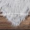 High Quality decorative polyester peacock hair long plush fabric feather faux fur blanket