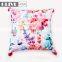 Factory price Custom Design Printed Linen Fabric Soft Cover Outdoor Furniture Cushions