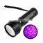 IPX4 Waterproof 51 LED UV Torch Flashlight