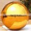 Wholesale 2m Large Outdoor Vintage Gazing Floating Dpot Light PVC Gold Cheap Inflatable Floating Water Disco Mirror Ball