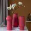 Red European Morandi Color Simple Modern Fashion Ceramic Plant Vase For Hotel Decor