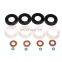 Car  16PCS FUEL INJECTOR SEAL+PROTECTORS+WASHER+O-RING FOR PEUGEOT 207/ 307/ 407 1.6 HDI 2004 Car 198299