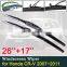 for Honda CR-V CRV 2007 2008 2009 2010 2011 Car Wiper Blades Front Window Windscreen Windshield Brushes Car Accessories Stickers