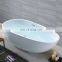 Proway indoor Freestanding tub 3 sided engineering bathtub,Factory price black whirlpool bathtub